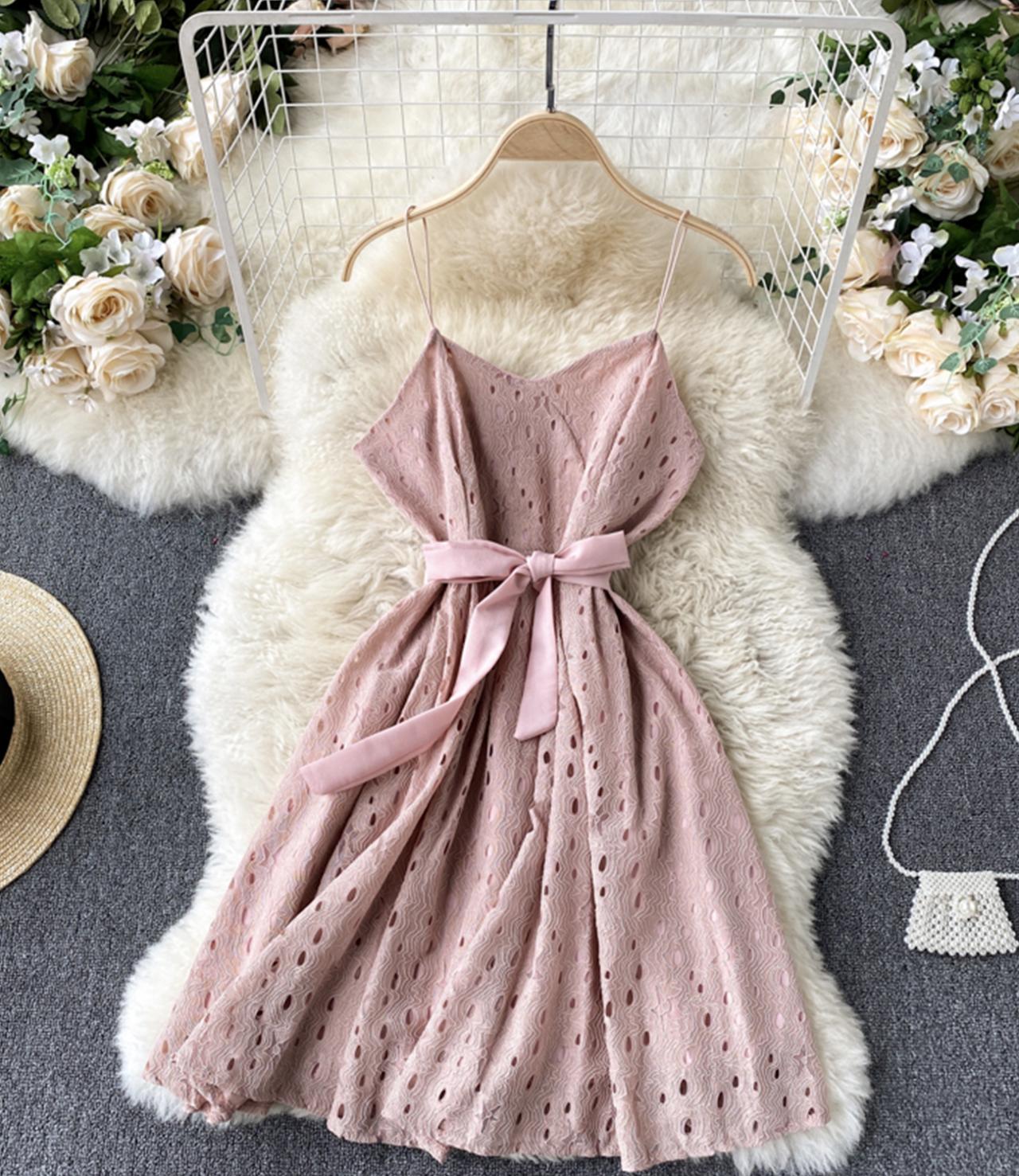 Cute v neck short dress A line fashion dress  1320