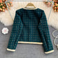 High end light luxury small fragrance celebrity tweed coat female  1660