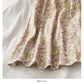Sweet wind printed high waist slim A-line large swing skirt  2653