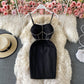 Celebrity temperament slim bodice suspender skirt  2792