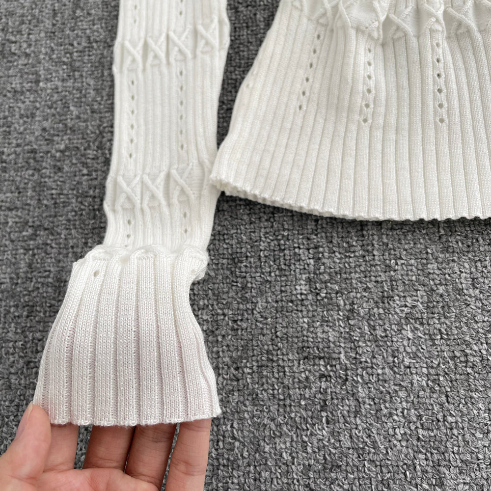 Sinn für Design: Schmaler Pullover im französischen Auslandsstil 1616