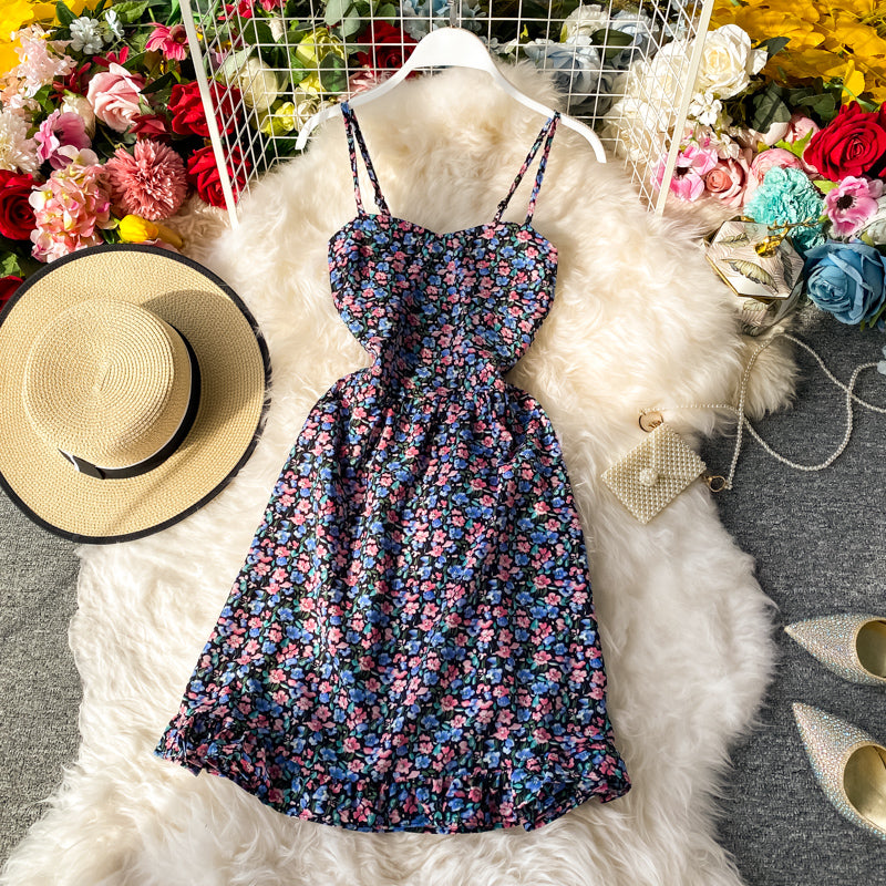 Floral strapless dress  3279