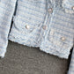 Temperament celebrity small fragrance tweed short coat female  1637