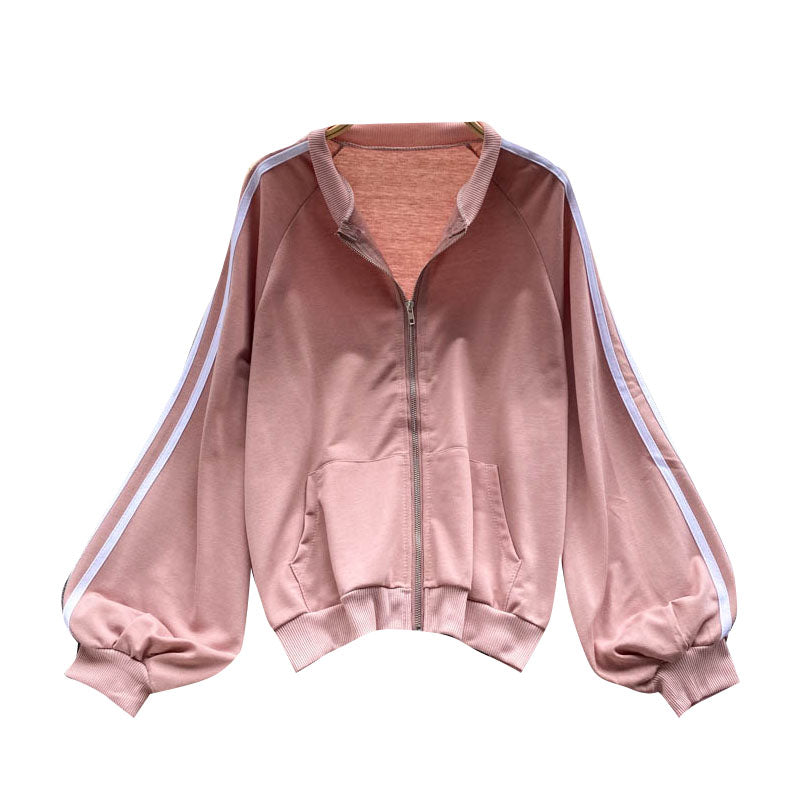Casual sports coat women's autumn zipper cardigan  1540