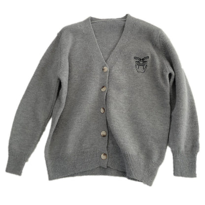 Lazy, kleine Strickjacken mit V-Ausschnitt, Pullover mit lockerem Design 1432 