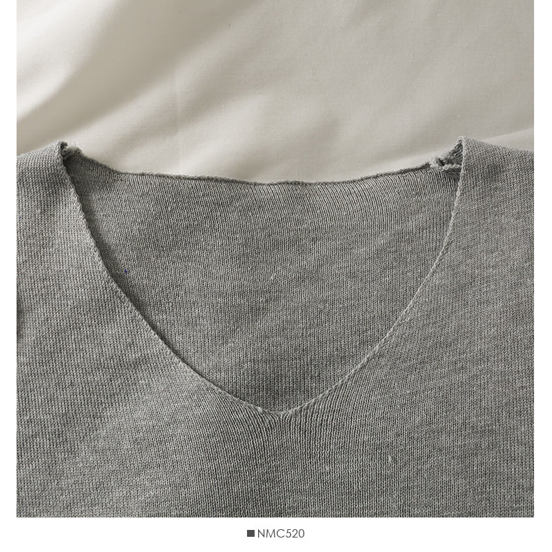 French minority V-neck Pullover short long sleeve sweater women  1886