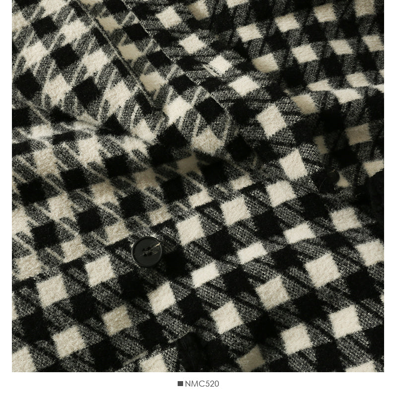 Manteau ample à simple boutonnage avec col de poupée et surpiqûres contrastées 2126