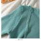 Korean bow tie tie short versatile long sleeve Pullover Top  1981