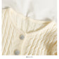 Sweater women's autumn short single breasted long sleeved cardigan top  1970