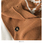 New loose and slim printed three button V-neck T-shirt  2064