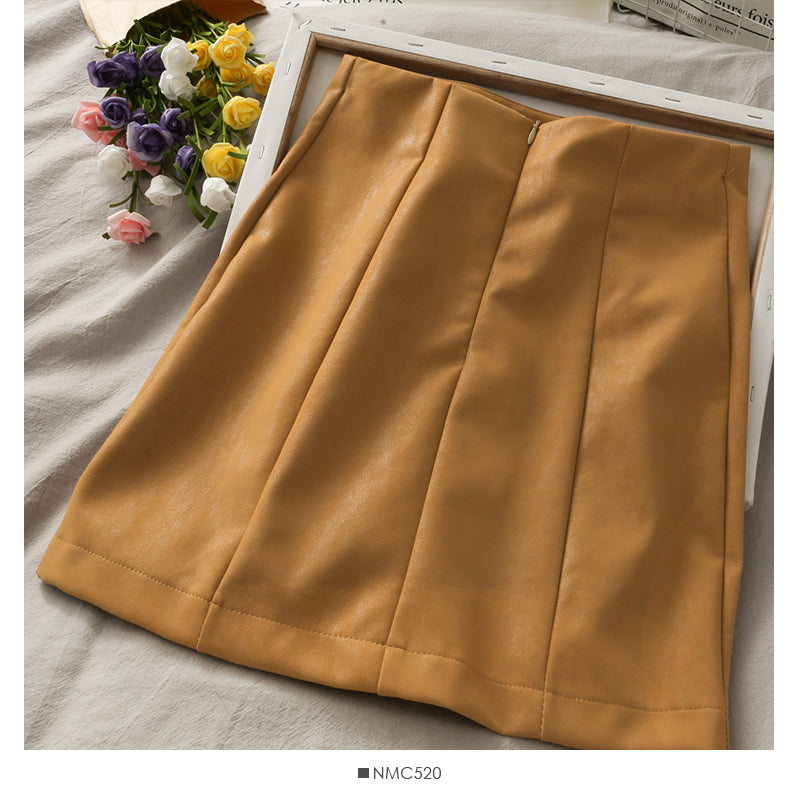 Jupe courte portefeuille taille haute pour femme, mode coréenne, tempérament mince, 2663