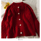 Sweater women's sweater solid color versatile twist top  1770