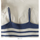 Long sleeved knitted small coat with slim suspender vest inside  1997