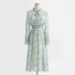New gentle lace up long sleeve dress small and fresh  2218