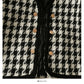 Thousand bird lattice loose small coat women's autumn long sleeve versatile top  2105