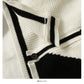 Korean contrast stitching short single breasted outer sweater  2045