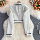 Herbst- und Winterstar xiaoxiangfeng kurzer Strickjackenmantel 1671