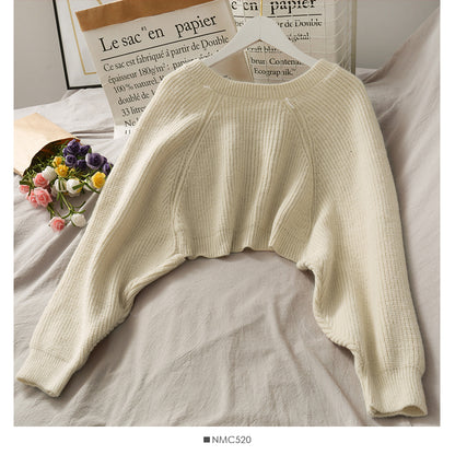 French minority women wearing sweaters outside irregular cardigans in autumn  1689