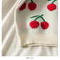 Cute cherry long sleeve sweater  1484