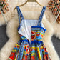 Strapsrock elegantes Temperament großes Swingkleid 3210