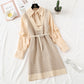 Knitted dress female autumn winter shirt vest skirt sweater skirt net red suit skirt  2351