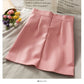 Irregular solid color versatile High Waist Hip Wrap Skirt  2536