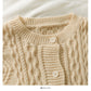 Pullover weibliche Nagelperle dreidimensionale Blume einreihige Strickjacke 1807