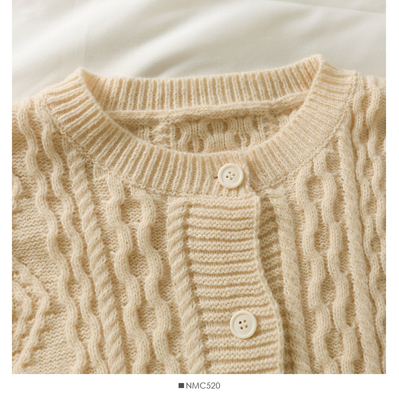 Pullover weibliche Nagelperle dreidimensionale Blume einreihige Strickjacke 1807