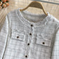 Celebrity xiaoxiangfeng woolen plaid coat female  1644