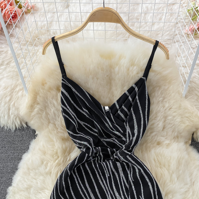 Zebra cut slim split strap skirt  2983