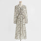 New women's Dress Chiffon Long Sleeve  2228