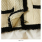 Hong Kong style retro color matching tassel single breasted sweater  2050