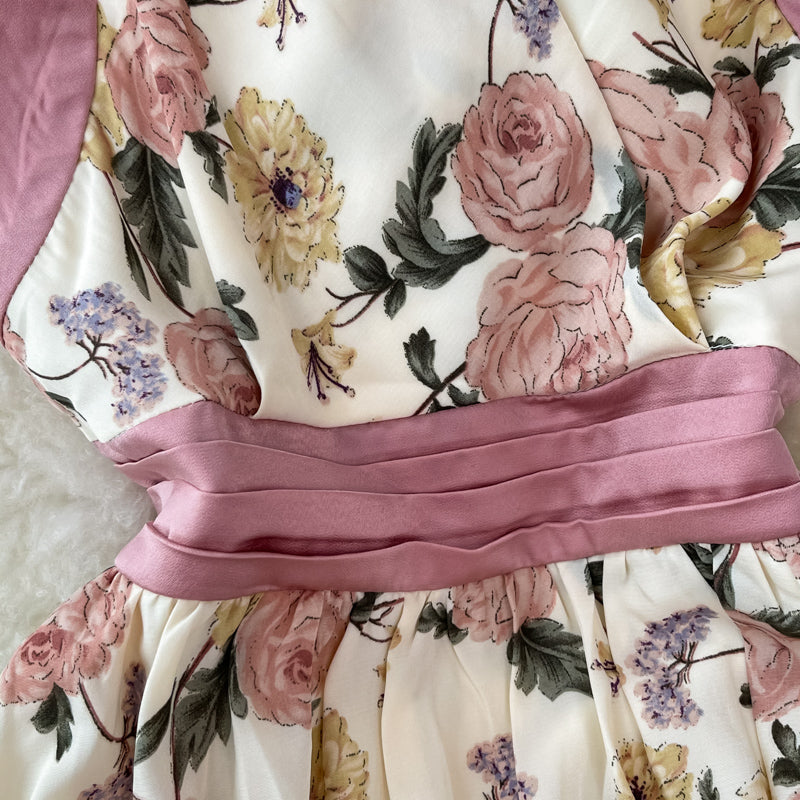 Vintage Halter off shoulder dress  2720