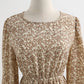 Vest floral dress foreign style aging fashion suit skirt two-piece set  2429