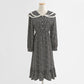 Floral dress doll collar age reducing temperament tea break skirt thin skirt  2331