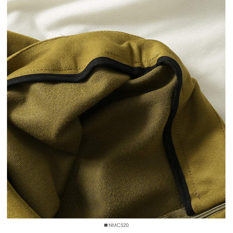 Einfarbiger, vielseitiger Tweed-Rock in A-Linie 2616
