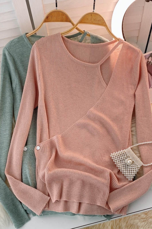 Herbst Design Sinn kleine Menge Geist ausgehöhlt Pullover Frauen 1587