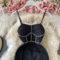 Celebrity temperament slim bodice suspender skirt  2792