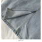 Han Fan simple and versatile solid medium length denim skirt  2534