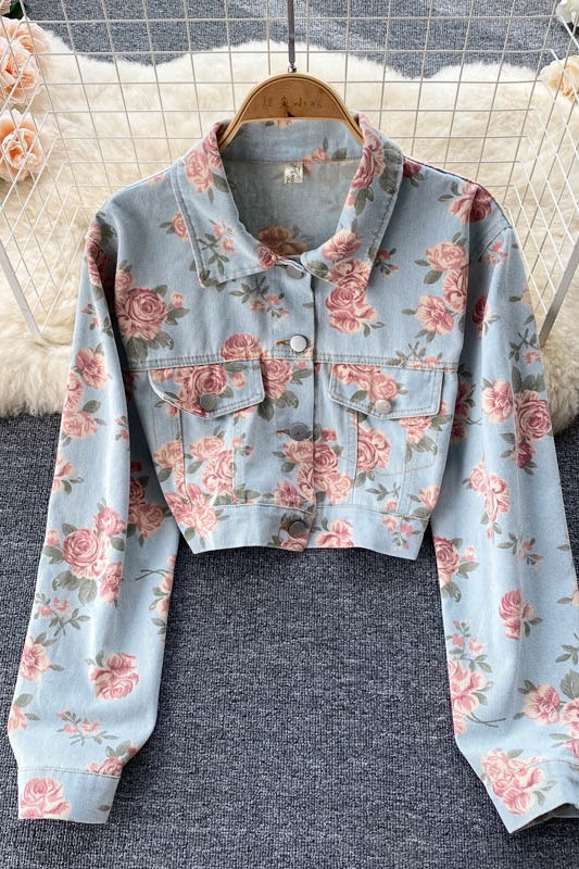Veste en jean Veste polyvalente pour femme Top 1495