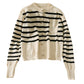 Sweater crew neck single breasted cardigan  1954