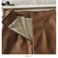New foreign style high waist thin short leather skirt  2672