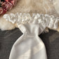 Off shoulder strapless dress   2743