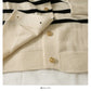 Stripe short loose thin single breasted cardigan women's sweater  2006