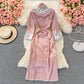 Retro heavy industry embroidered stand collar improved cheongsam  3350