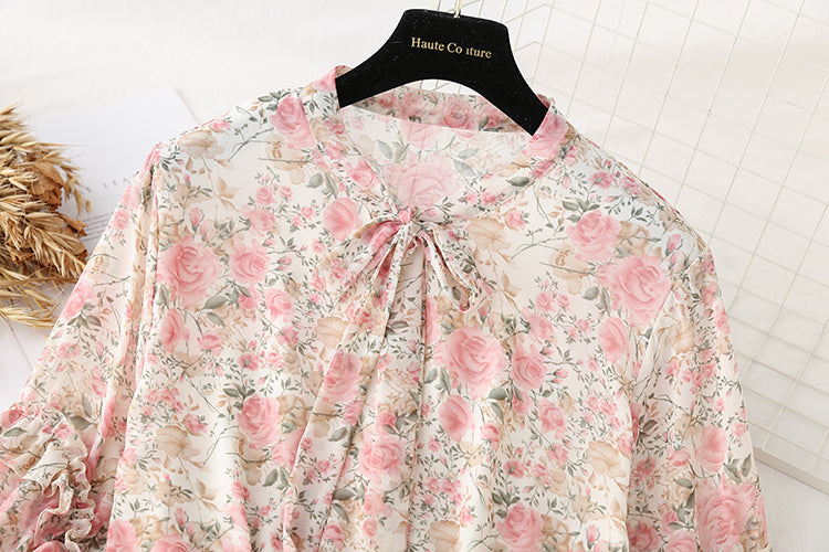 The new lace up chiffon skirt is thin and gentle, with a skirt inside  2310