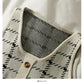 Long sleeve thin knit shirt with short suspender vest  1929