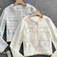 Xiaoxiangyi cardigan coat new tweed coat  1552