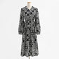 Floral dress gentle temperament national style thin bottomed dress  2327