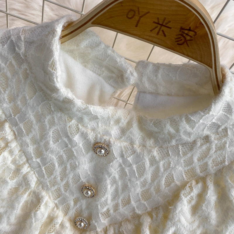 Lace lady style gentle temperament fairy skirt  3394